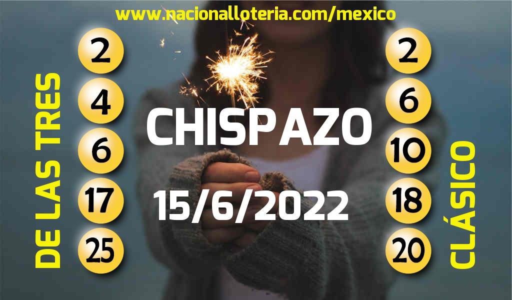 Resultados del Chispazo del Mi&eacute;rcoles 15 de Junio de 2022