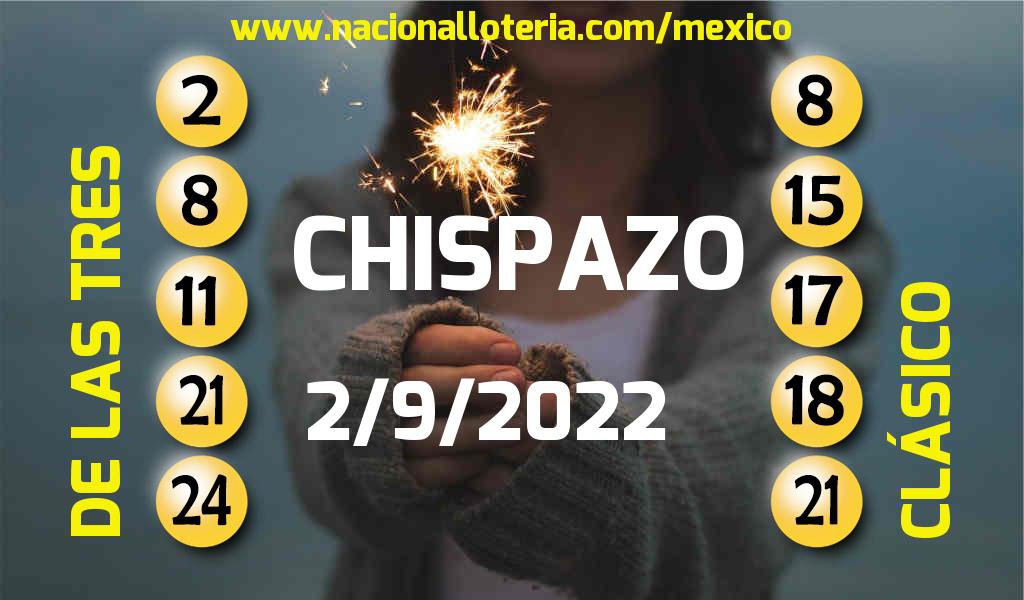 Resultados del Chispazo del Viernes 2 de Septiembre de 2022