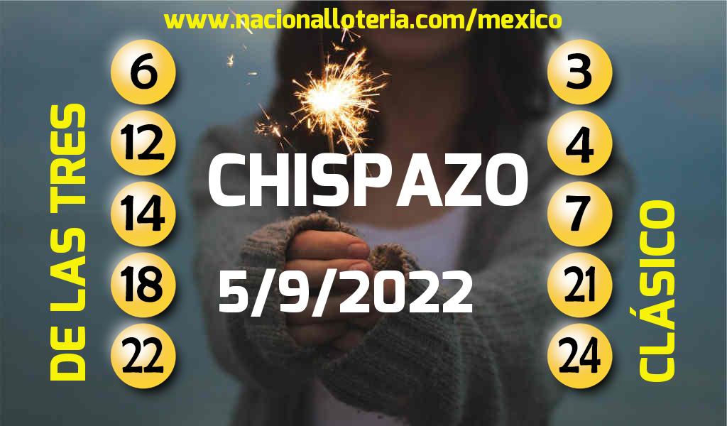 Resultados del Chispazo del Lunes 5 de Septiembre de 2022