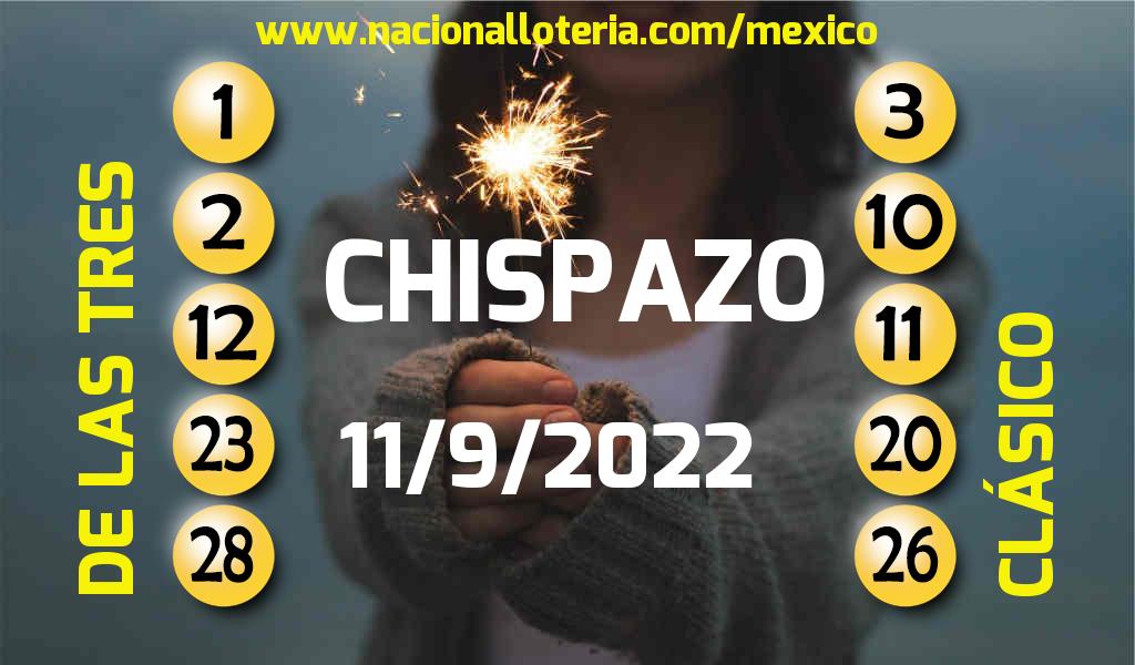 Resultados del Chispazo del Domingo 11 de Septiembre de 2022