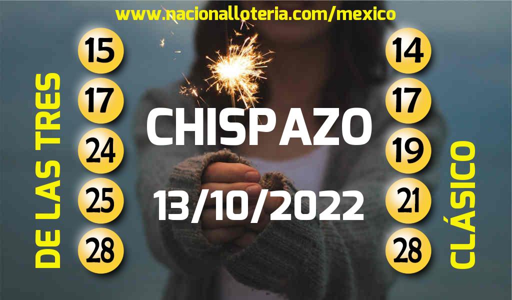 Resultados del Chispazo del Jueves 13 de Octubre de 2022