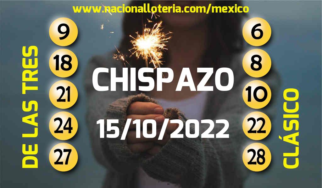Resultados del Chispazo del S&aacute;bado 15 de Octubre de 2022