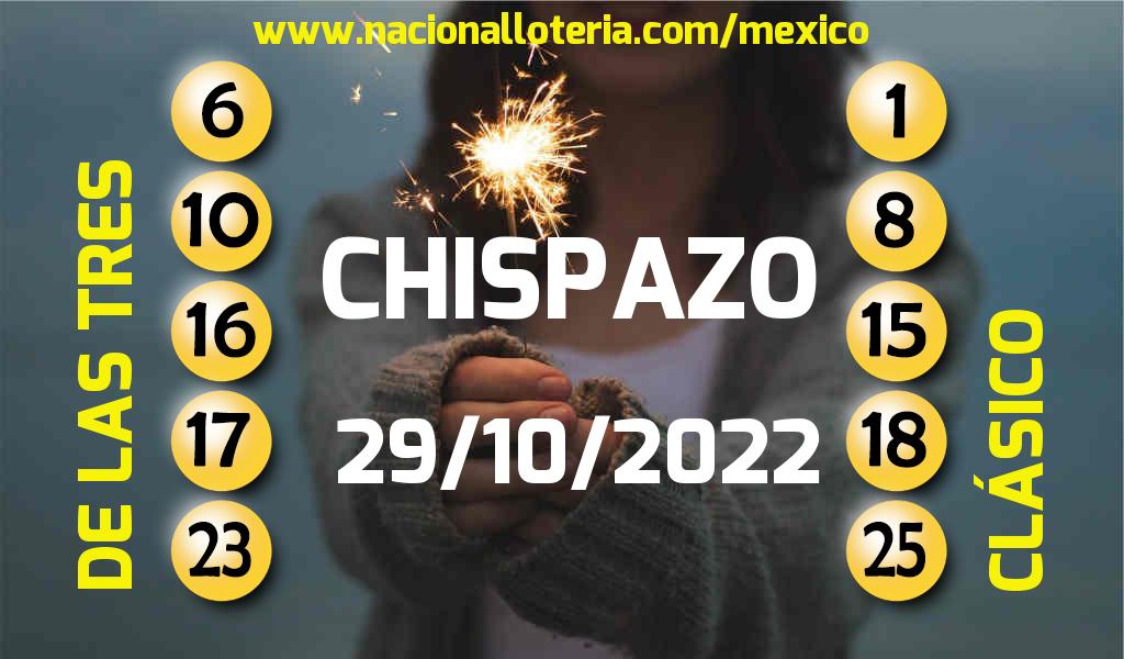 Resultados del Chispazo del S&aacute;bado 29 de Octubre de 2022