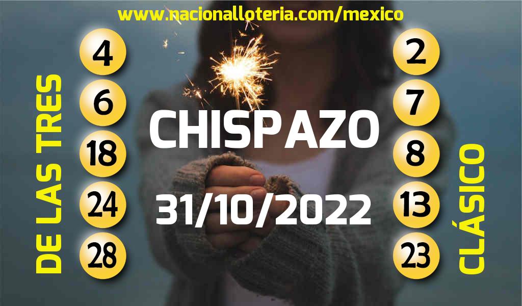 Resultados del Chispazo del Lunes 31 de Octubre de 2022