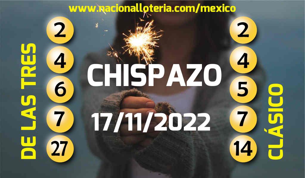 Resultados del Chispazo del Jueves 17 de Noviembre de 2022