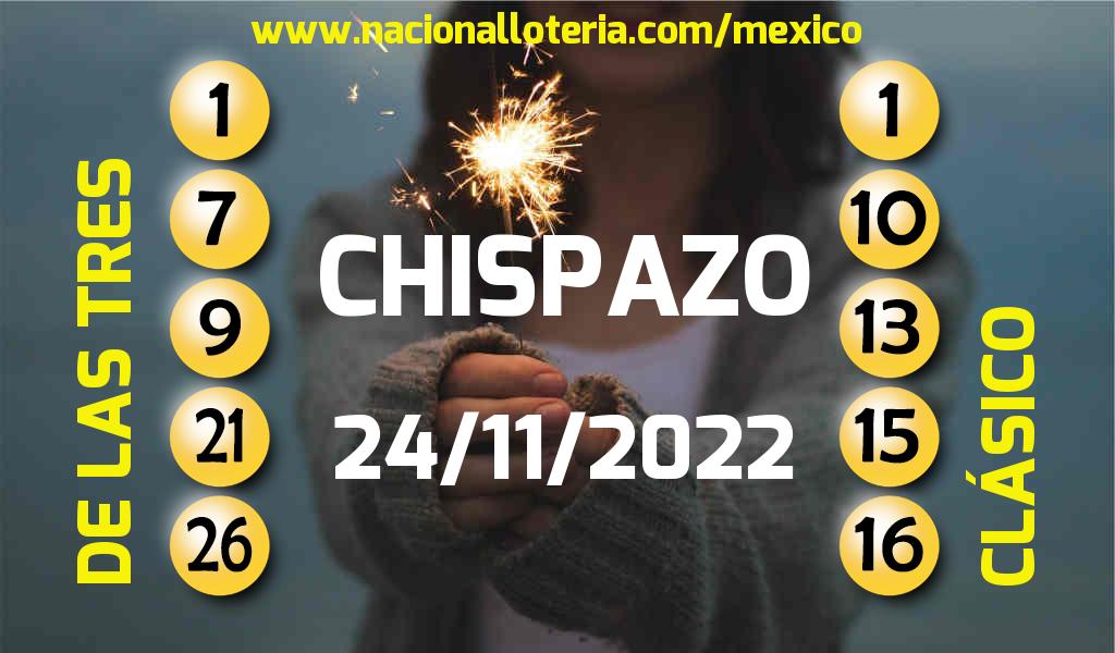 Resultados del Chispazo del Jueves 24 de Noviembre de 2022