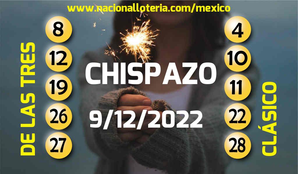 Números ganadores del Chispazo del Viernes 9 de Diciembre de 2022 Resultados del Chispazo del Viernes 9 de Diciembre de 2022