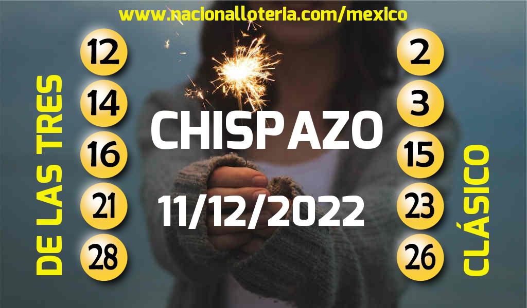Resultados del Chispazo del Domingo 11 de Diciembre de 2022