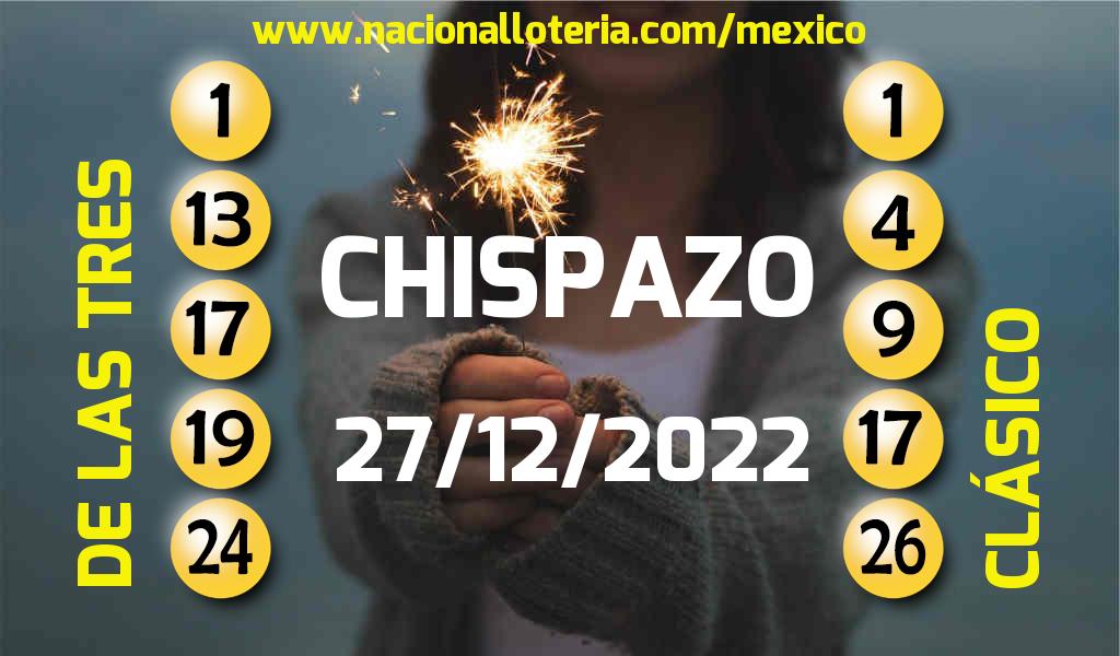 Resultados del Chispazo del Martes 27 de Diciembre de 2022
