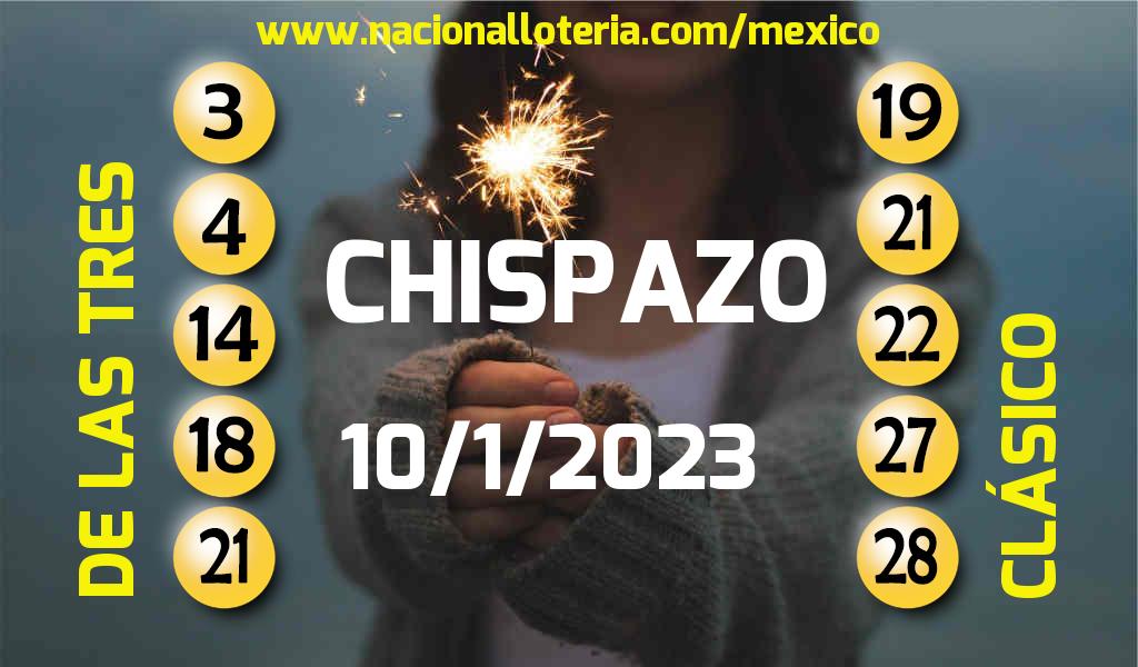 Números ganadores del Chispazo del Martes 10 de Enero de 2023 Resultados del Chispazo del Martes 10 de Enero de 2023