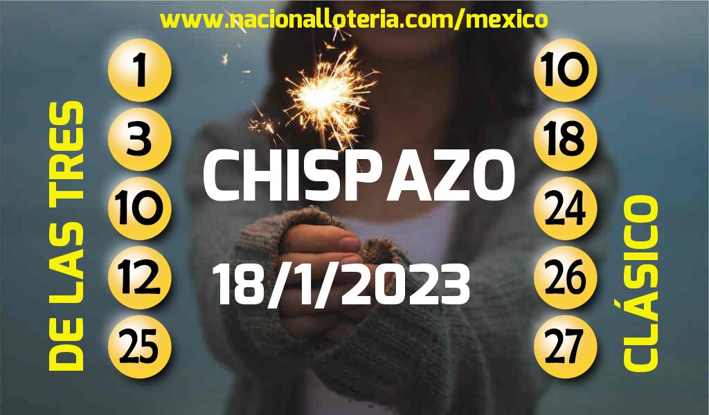 Resultados del Chispazo del Miércoles 18 de Enero de 2023