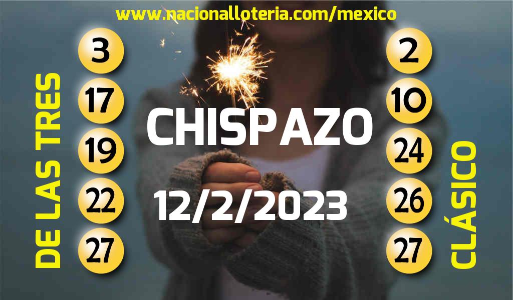 Números ganadores del Chispazo del Domingo 12 de Febrero de 2023 Resultados del Chispazo del Domingo 12 de Febrero de 2023