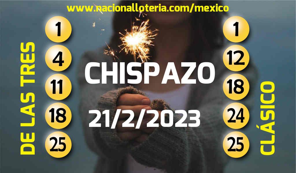 Números ganadores del Chispazo del Martes 21 de Febrero de 2023 Resultados del Chispazo del Martes 21 de Febrero de 2023