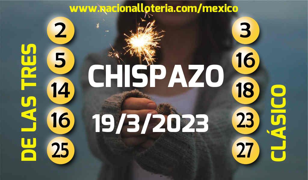 Números ganadores del Chispazo del Domingo 19 de Marzo de 2023 Resultados del Chispazo del Domingo 19 de Marzo de 2023