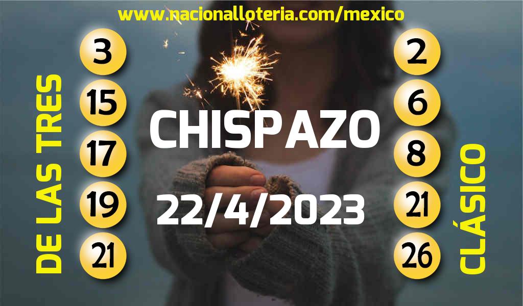 Números ganadores del Chispazo del Sábado 22 de Abril de 2023 Resultados del Chispazo del Sábado 22 de Abril de 2023