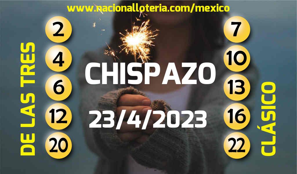 Números ganadores del Chispazo del Domingo 23 de Abril de 2023 Resultados del Chispazo del Domingo 23 de Abril de 2023