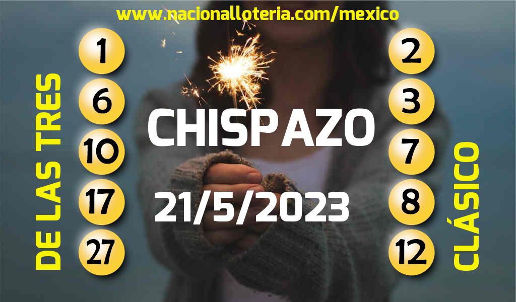 Números ganadores del Chispazo del Domingo 21 de Mayo de 2023 Resultados del Chispazo del Domingo 21 de Mayo de 2023