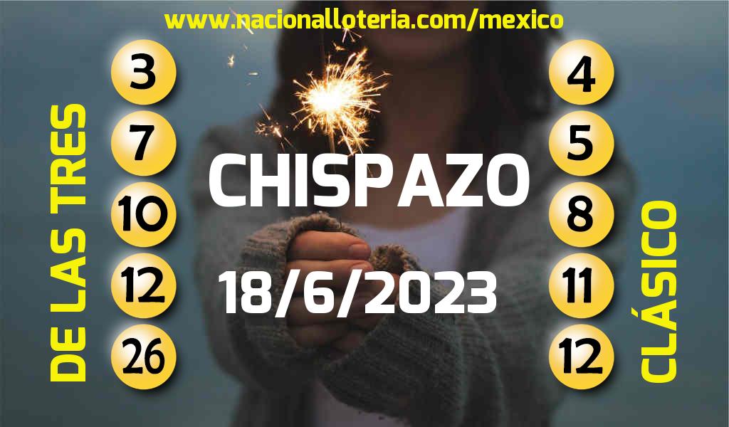 Números ganadores del Chispazo del Domingo 18 de Junio de 2023 Resultados del Chispazo del Domingo 18 de Junio de 2023