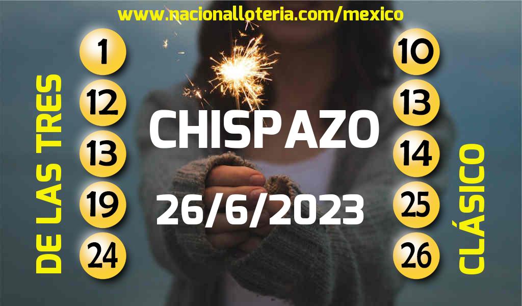 Resultados del Chispazo del Lunes 26 de Junio de 2023