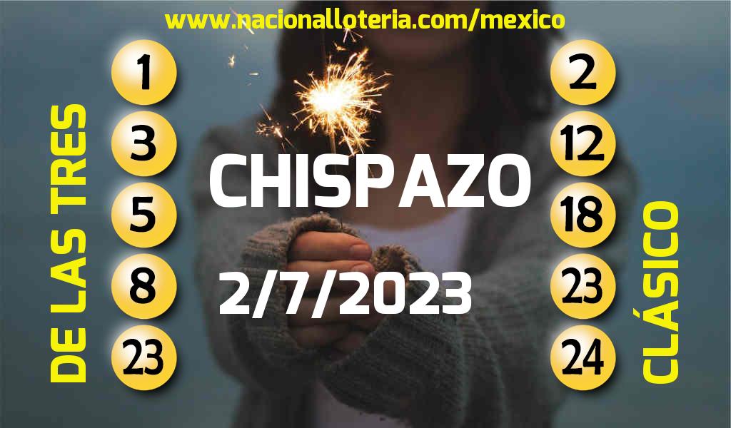 Números ganadores del Chispazo del Domingo 2 de Julio de 2023 Resultados del Chispazo del Domingo 2 de Julio de 2023
