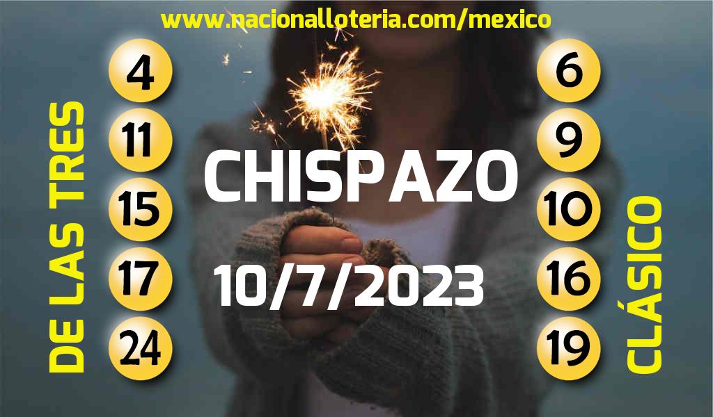 Números ganadores del Chispazo del Lunes 10 de Julio de 2023 Resultados del Chispazo del Lunes 10 de Julio de 2023
