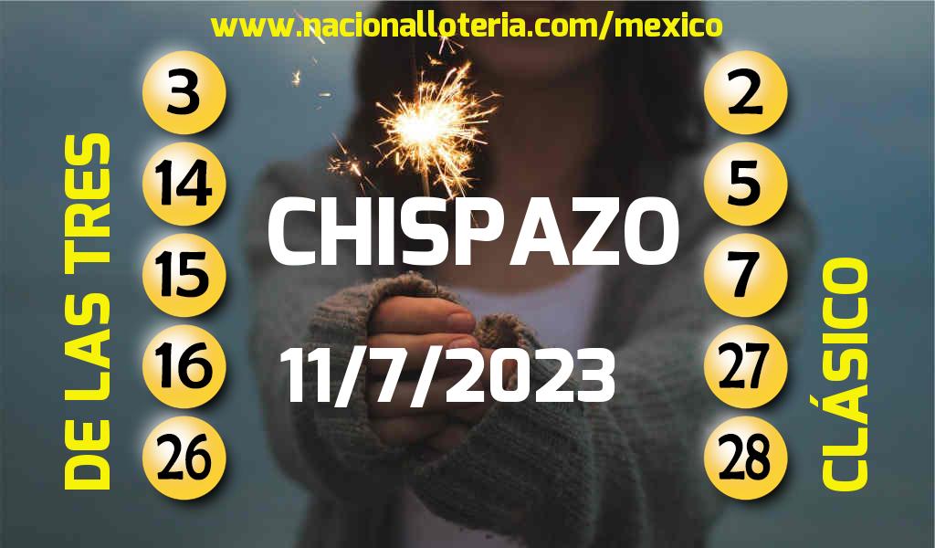 Números ganadores del Chispazo del Martes 11 de Julio de 2023 Resultados del Chispazo del Martes 11 de Julio de 2023