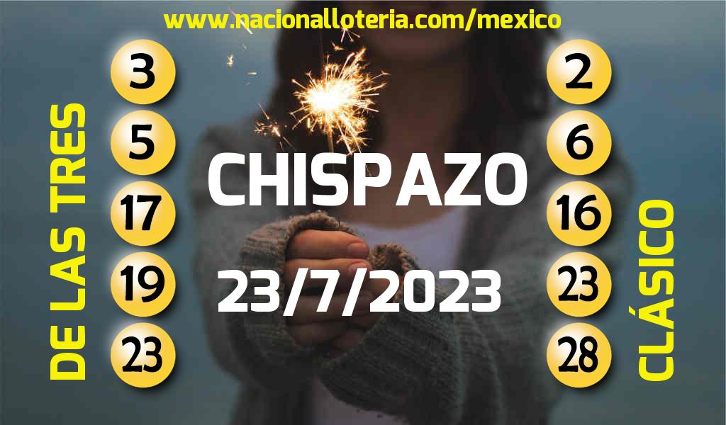 Números ganadores del Chispazo del Domingo 23 de Julio de 2023 Resultados del Chispazo del Domingo 23 de Julio de 2023