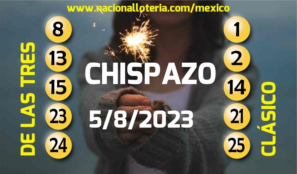 Números ganadores del Chispazo del Sábado 5 de Agosto de 2023 Resultados del Chispazo del Sábado 5 de Agosto de 2023