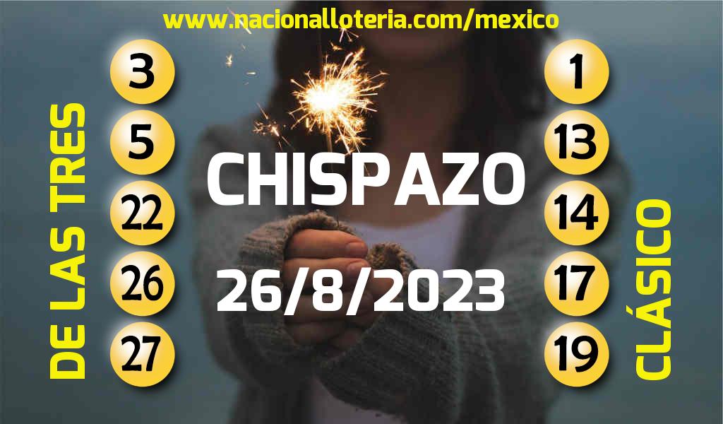Resultados del Chispazo del S&aacute;bado 26 de Agosto de 2023