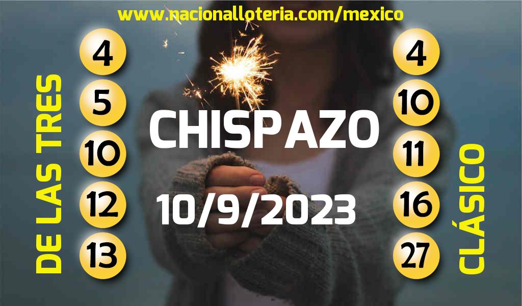 Resultados del Chispazo del Domingo 10 de Septiembre de 2023