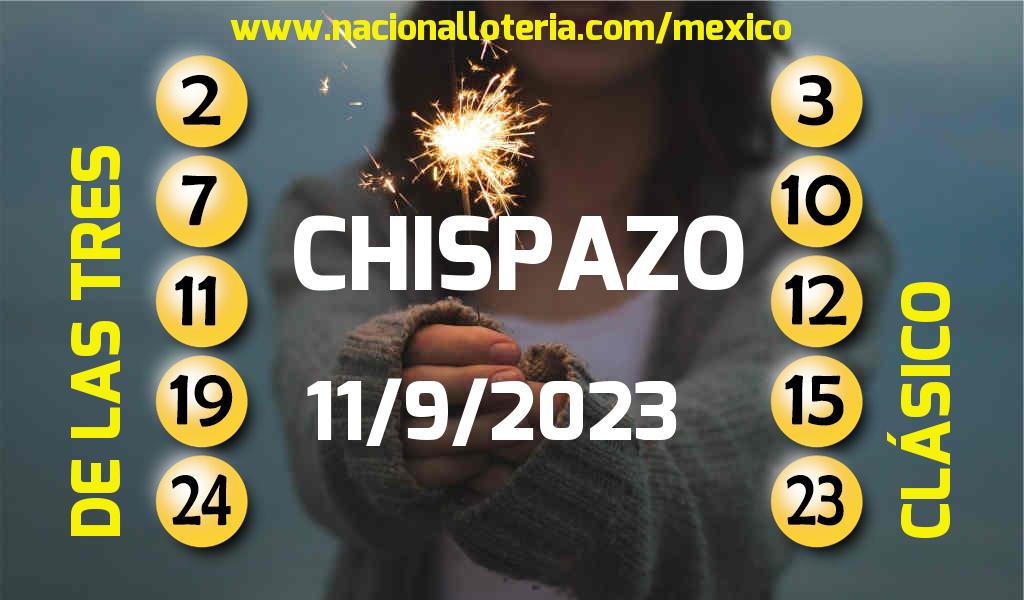 Números ganadores del Chispazo del Lunes 11 de Septiembre de 2023 Resultados del Chispazo del Lunes 11 de Septiembre de 2023