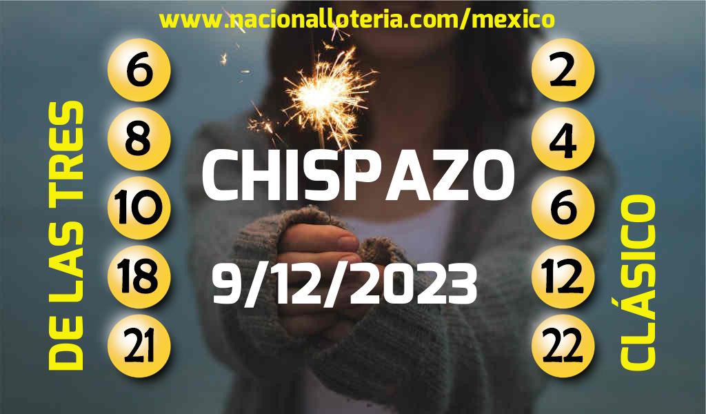 Números ganadores del Chispazo del Sábado 9 de Diciembre de 2023 Resultados del Chispazo del Sábado 9 de Diciembre de 2023