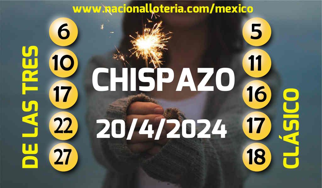 Resultados del Chispazo del S&aacute;bado 20 de Abril de 2024