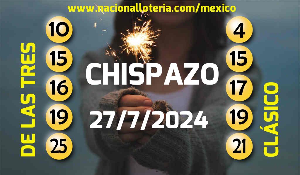 Resultados del Chispazo del S&aacute;bado 27 de Julio de 2024