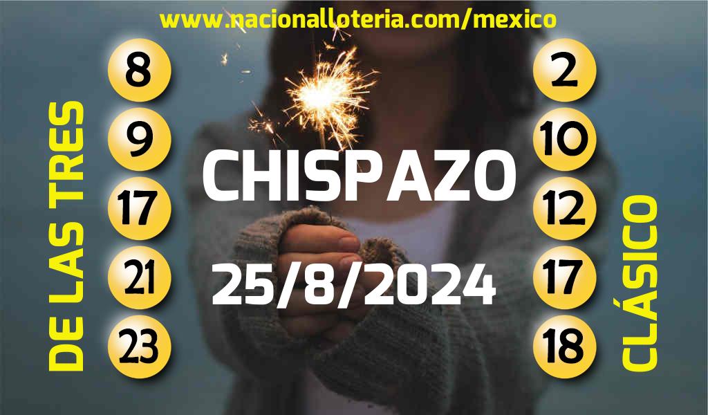 Resultados del Chispazo del Domingo 25 de Agosto de 2024