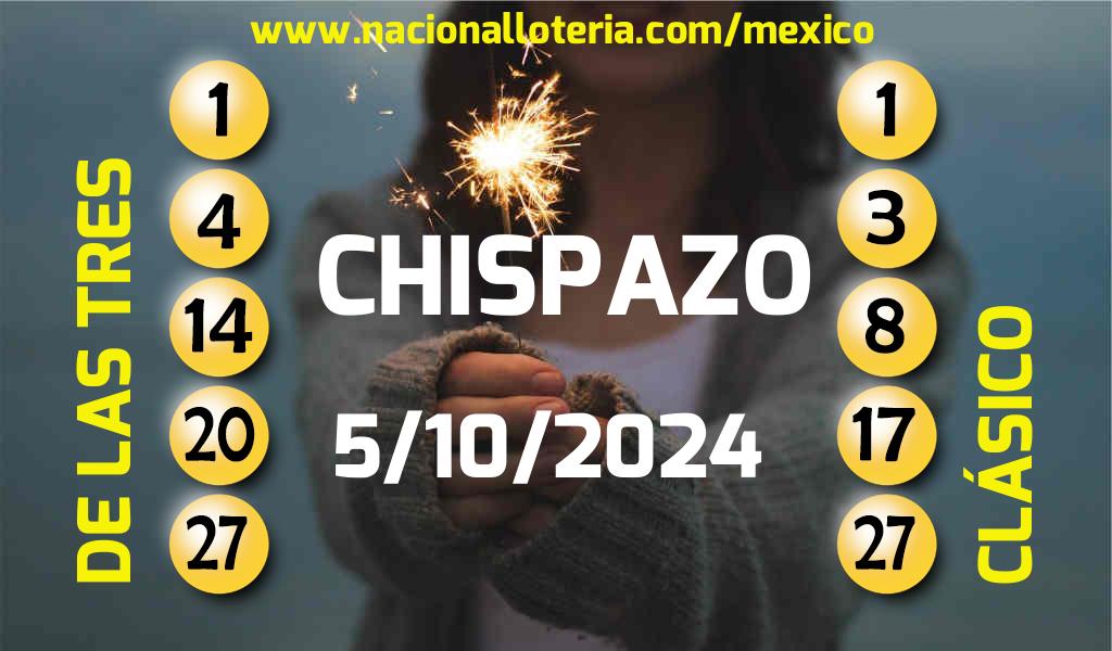 Números ganadores del Chispazo del Sábado 5 de Octubre de 2024 Resultados del Chispazo del Sábado 5 de Octubre de 2024