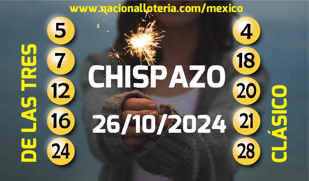 Resultados del Chispazo del Sábado 26 de Octubre de 2024
