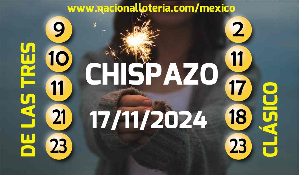 Resultados del Chispazo del Domingo 17 de Noviembre de 2024