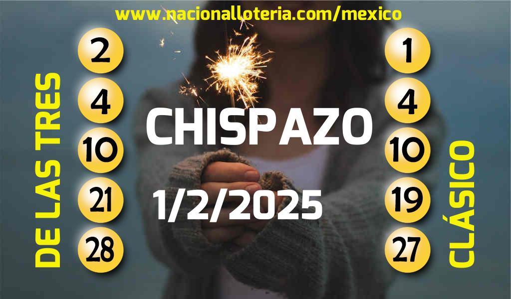 Resultados del Chispazo del Sábado 1 de Febrero de 2025