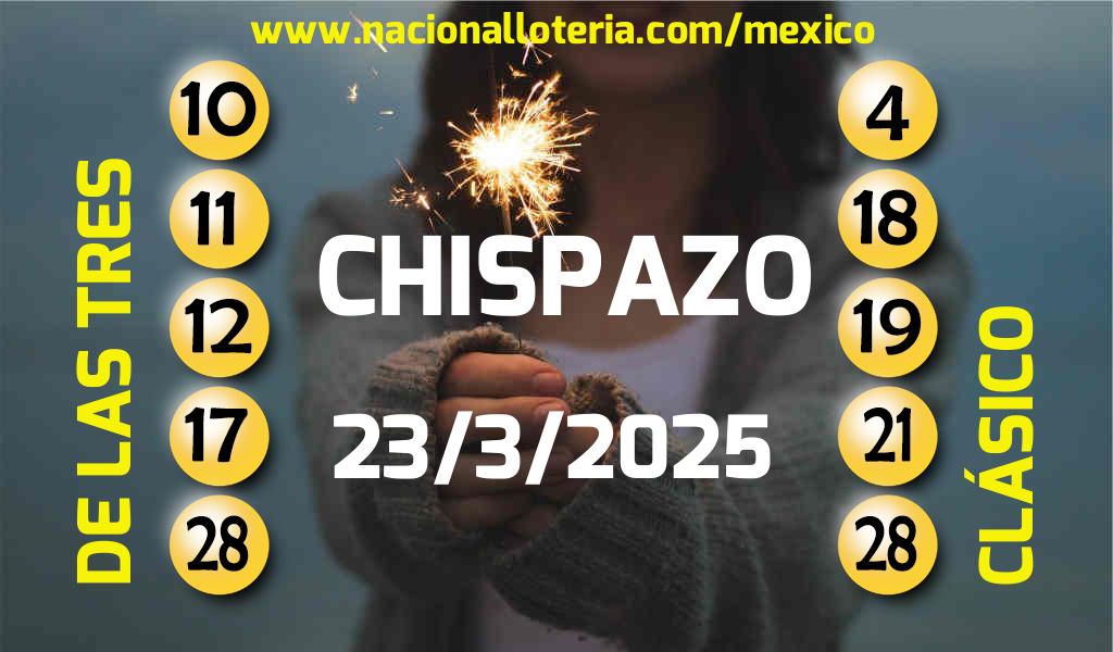 Resultados del Chispazo del Domingo 23 de Marzo de 2025