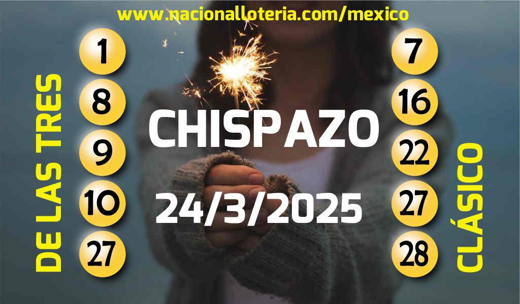 Resultados del Chispazo del Lunes 24 de Marzo de 2025