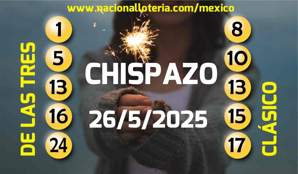 Resultados del Chispazo del Lunes 26 de Mayo de 2025