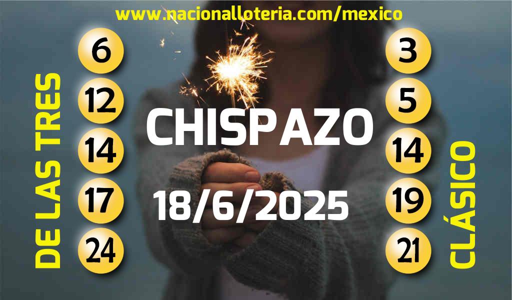Resultados del Chispazo del Miércoles 18 de Junio de 2025