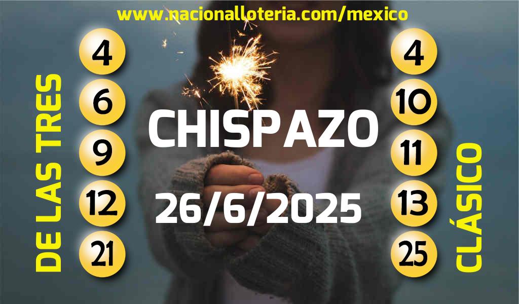 Resultados del Chispazo del Jueves 26 de Junio de 2025