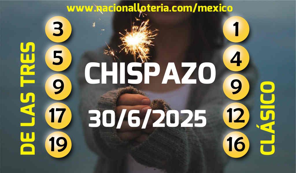 Resultados del Chispazo del Lunes 30 de Junio de 2025
