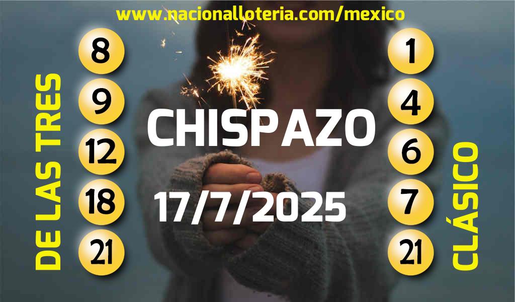 Resultados del Chispazo del Jueves 17 de Julio de 2025