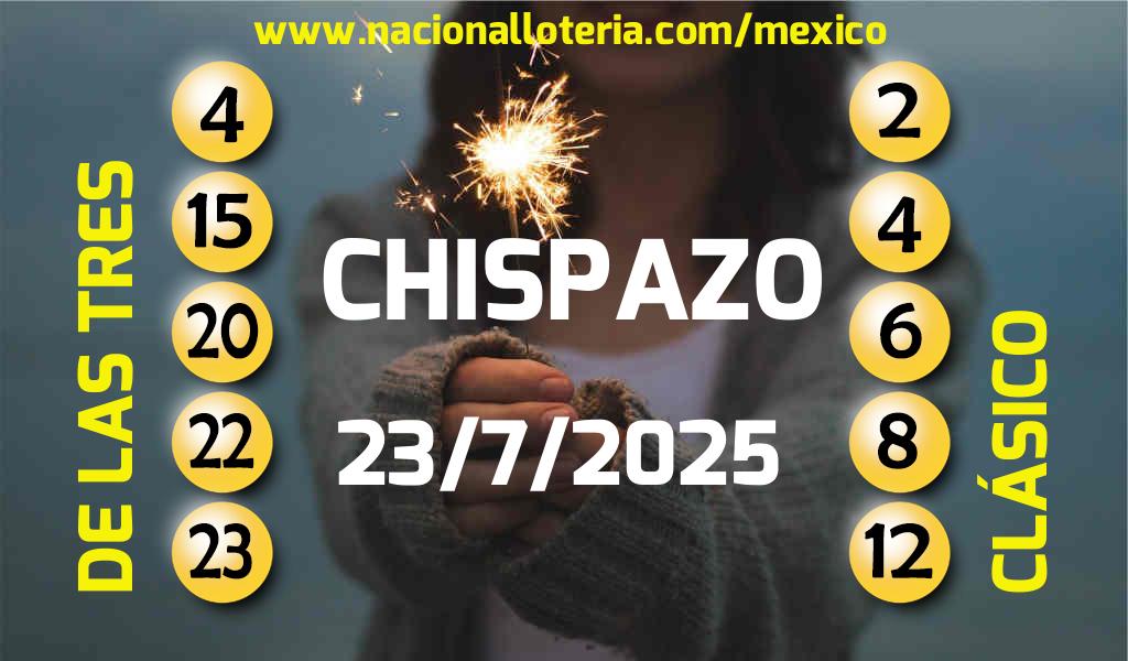 Resultados del Chispazo del Miércoles 23 de Julio de 2025