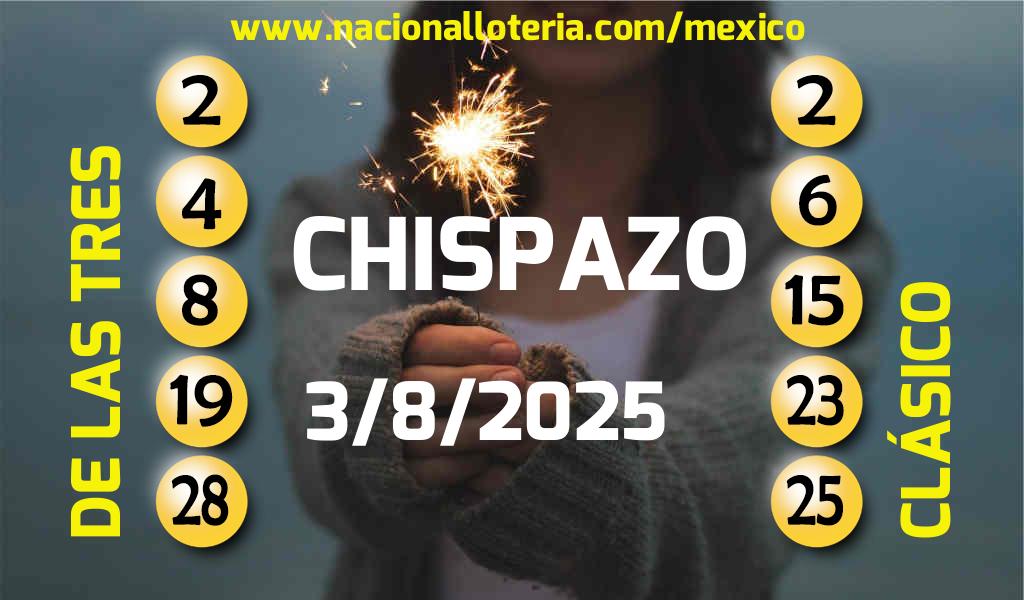 Resultados del Chispazo del Domingo 3 de Agosto de 2025