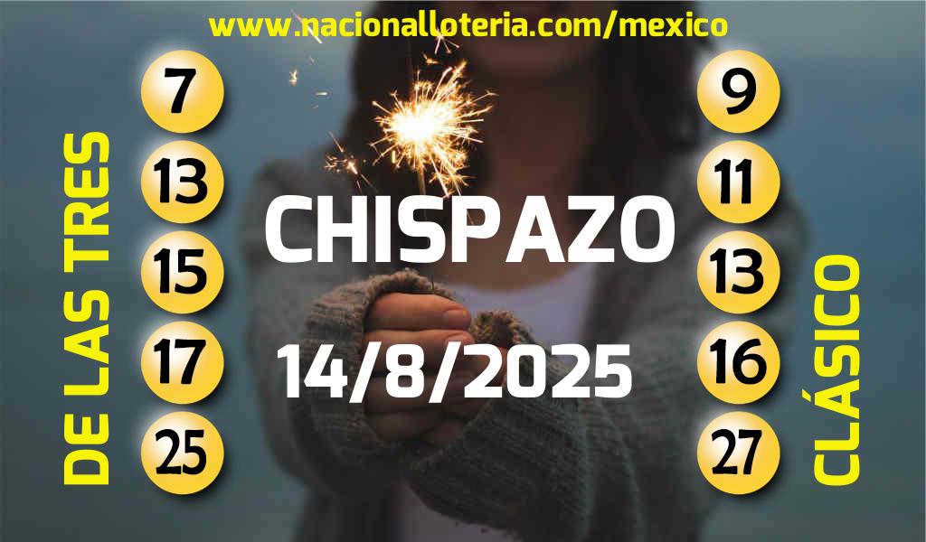 Resultados del Chispazo del Jueves 14 de Agosto de 2025