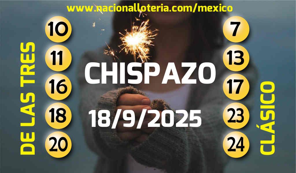 Resultados del Chispazo del Jueves 18 de Septiembre de 2025